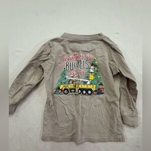 Cardin McCoy 3T Boys Christmas With Bucket Truck Long Sleeve Shirt